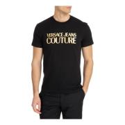 Versace Jeans Couture Mönstrad Logotyp T-shirt Black, Herr