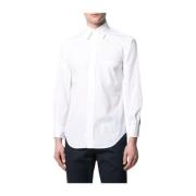 Thom Browne Vit Button-Down Fickskjorta White, Herr