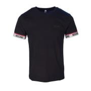 Moschino Logo Tape T-shirt Black, Herr