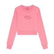 Diesel Slimmy Fleece Sweatshirt Pink, Dam