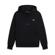 Fred Perry Herr Huvtröja, Svart Black, Herr