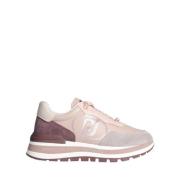 Liu Jo Casual Rosa Läder Sneakers för Kinnor Pink, Dam