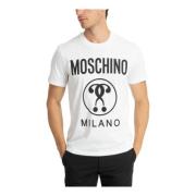 Moschino Dubbel Frågetecken T-shirt White, Herr