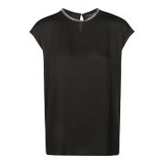 Fabiana Filippi T-Shirts Black, Dam