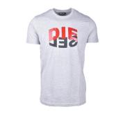 Diesel Ljusgrå T-Shirt för Män Gray, Herr