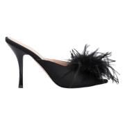 Pinko Elegant Satin Janis Klänning Black, Dam