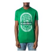 Dsquared2 Stilfull Grön Tryckt Herr T-shirt Green, Herr