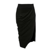 JW Anderson Asymmetrisk Draperad Kjol Black, Dam