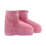 Moon Boot Rosa Mocka Snöskor - Snörningsfria & Vattenavvisande Pink, D...