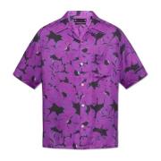 AllSaints Kaza mönstrad skjorta Purple, Herr