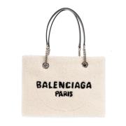 Balenciaga ‘Duty Free Medium’ shopper väska Beige, Dam