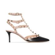 Valentino Garavani Rockstud Caged Pumps Black, Dam