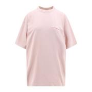 Balenciaga Rosa Crew-neck T-shirt Pink, Dam