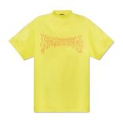 Balenciaga T-shirt med logotryck Yellow, Herr