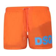 Dsquared2 Orange Logo Badshorts Orange, Herr
