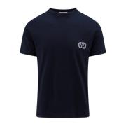 Valentino Blå Crew-neck T-shirt Blue, Herr