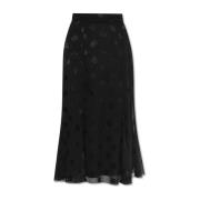 Dolce & Gabbana Monogrammönstrad kjol Black, Dam