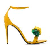Dolce & Gabbana Sandaler med klack Yellow, Dam