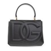 Dolce & Gabbana Axelväska med logotyp Black, Dam