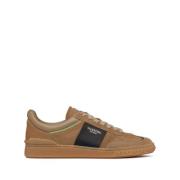 Valentino Garavani Brun Kalvskinn Rockstud Sneakers Brown, Herr