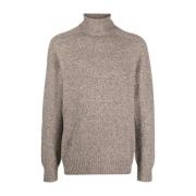 Officine Générale Merinoull Cashmere Rollneck Sweater Beige, Herr