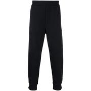 Emporio Armani Bomullsbladiga track pants med fickor Blue, Herr