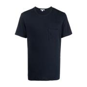 James Perse Fick-T-shirts och Polos Blue, Herr