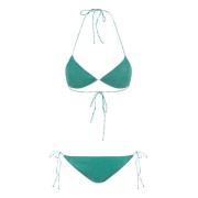 Oseree Grön Aqua Lurex Triangel Bikini Green, Dam