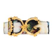 Dolce & Gabbana Bälte med blommotiv Multicolor, Dam