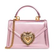 Dolce & Gabbana Devotion Liten axelväska Pink, Dam