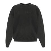R13 Avslappnad sweatshirt Black, Dam
