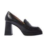 Scarosso Sasha Svart Högklackad Loafer Black, Dam