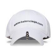 Balenciaga Broderad logokeps White, Dam