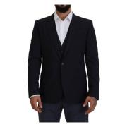 Dolce & Gabbana Martini 2-delad blazer i mörkblått Blue, Herr