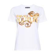 Versace Jeans Couture Vita T-shirts Polos för Kvinnor White, Dam