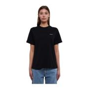 Coperni Boxy Logo T-Shirt i Svart Black, Dam