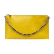 Orciani Logo Clutch med Dragkedja Yellow, Dam