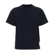Jil Sander Midnight Blue Bomulls T-Shirt Set Black, Dam