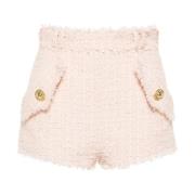 Balmain Bronze Short Shorts Pink, Dam