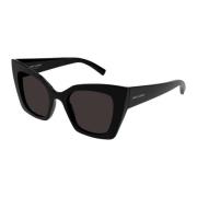 Saint Laurent Bold Black Cat Eye Sunglasses Black, Dam