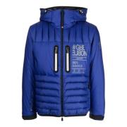 Moncler Blå Quiltad Dunjacka Blue, Herr