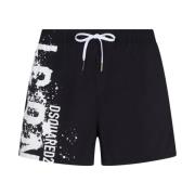 Dsquared2 Svart Sea Kläder Boxer Midi Black, Herr