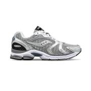 Saucony Silver Sneakers med Svarta Detaljer Gray, Herr