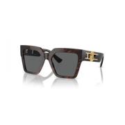 Versace Stiliga solglasögon för kvinnor Brown, Dam