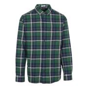 Gant Mjuk Flanellskjorta Green, Herr