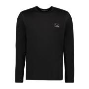 Dolce & Gabbana Logo Plaque Långärmad T-shirt Black, Herr