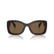 Prada Prada Oval Sköldpaddssolglasögon Gray, Unisex