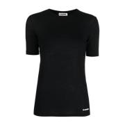 Jil Sander Kortärmad T-Shirt Black, Dam