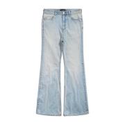 Balenciaga Ljusblå högmidjade vida jeans Blue, Dam