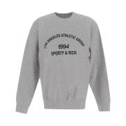 Sporty & Rich Sportig Bomullssweatshirt Gray, Dam